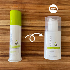 Great Clips Solutions Fiber Cream pump dispenser enables easy damp-hair application.