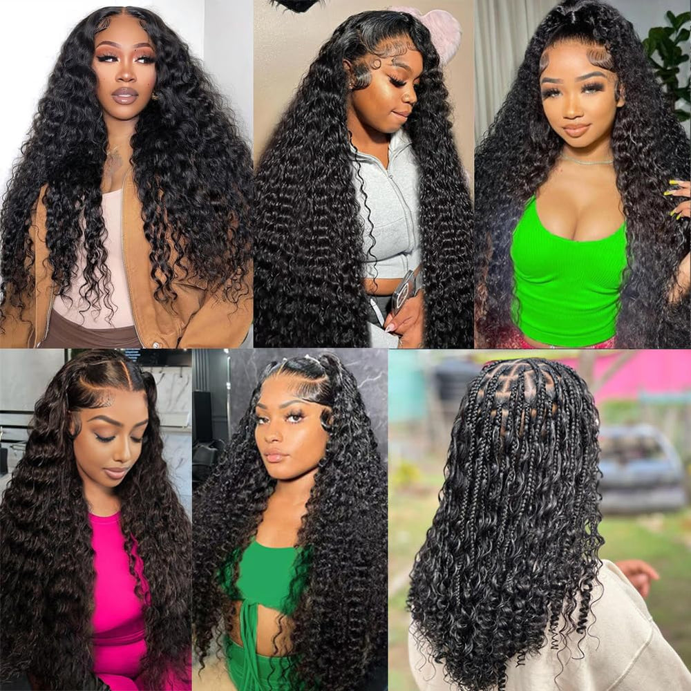 Great Grace quick weave setup shows fast installation and voluminous look.