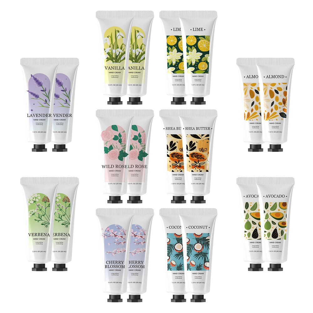 Green Canyon Spa 20-pack hand lotion set variety of scents for daily care.