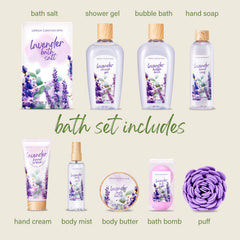 Green Canyon Spa lavender shower gel bottle ideal for refreshing morning routine
