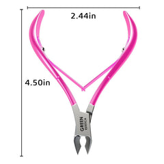 GREEN ESTETICA nail cuticle nippers close-up blade for clean removal