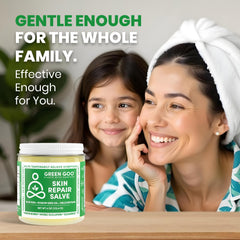 Green Goo Skin Repair Salve for scars and wrinkles offering temporary smoothing