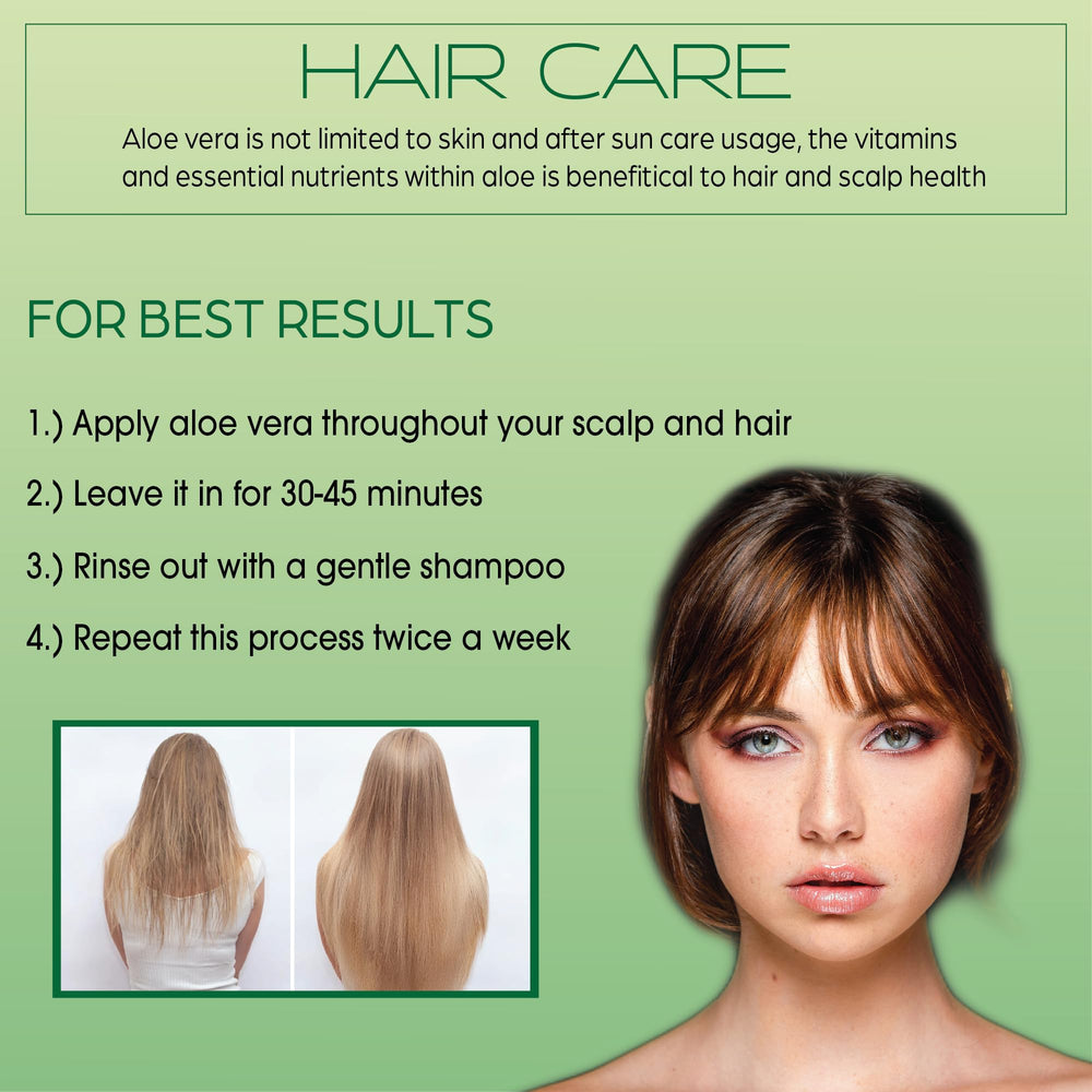 Green Leaf Naturals Aloe Gel used after shaving for calming irritation.
