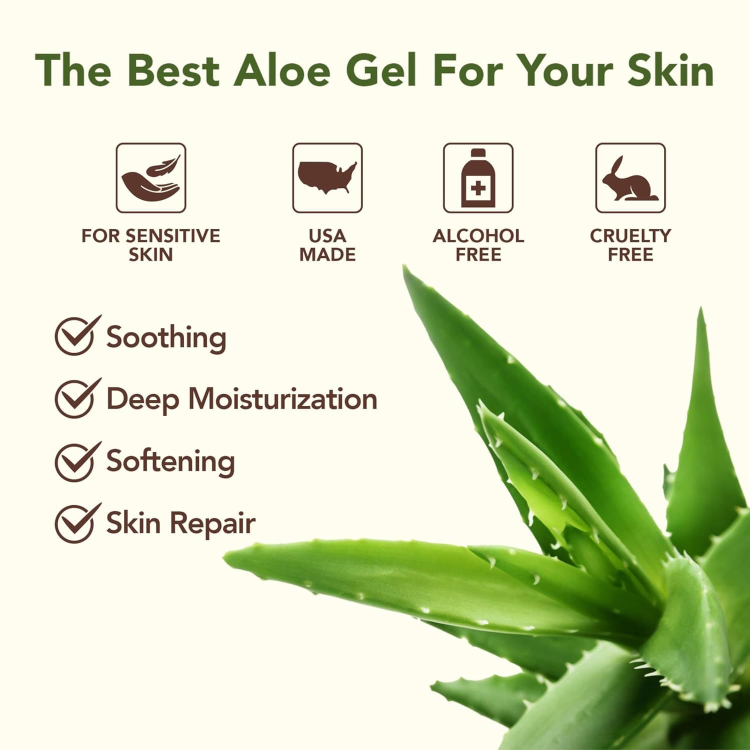 Green Leaf Naturals Aloe Gel pour shows rapid absorption with no sticky residue.