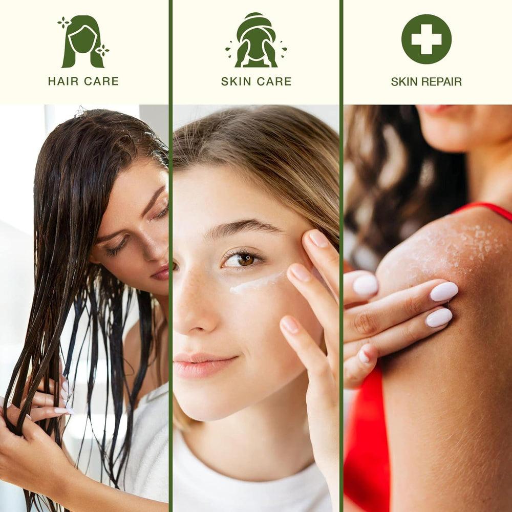 Green Leaf Naturals Aloe Gel provides soothing sunburn relief on skin.