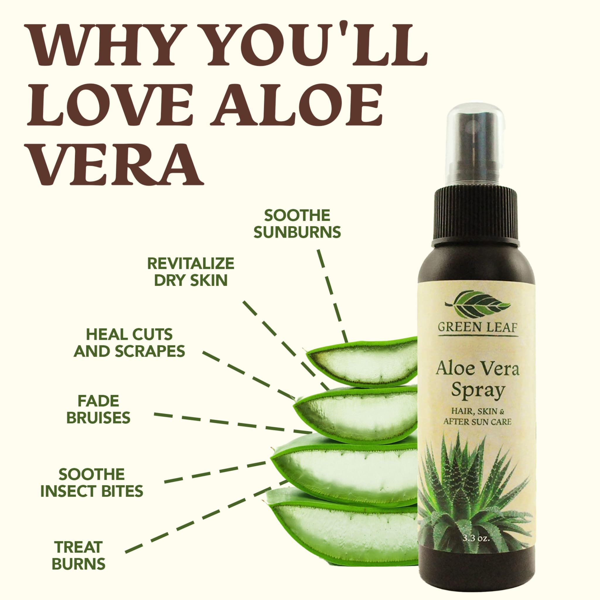 Green Leaf Naturals Aloe Vera grows on a family farm with farm-fresh harvest.