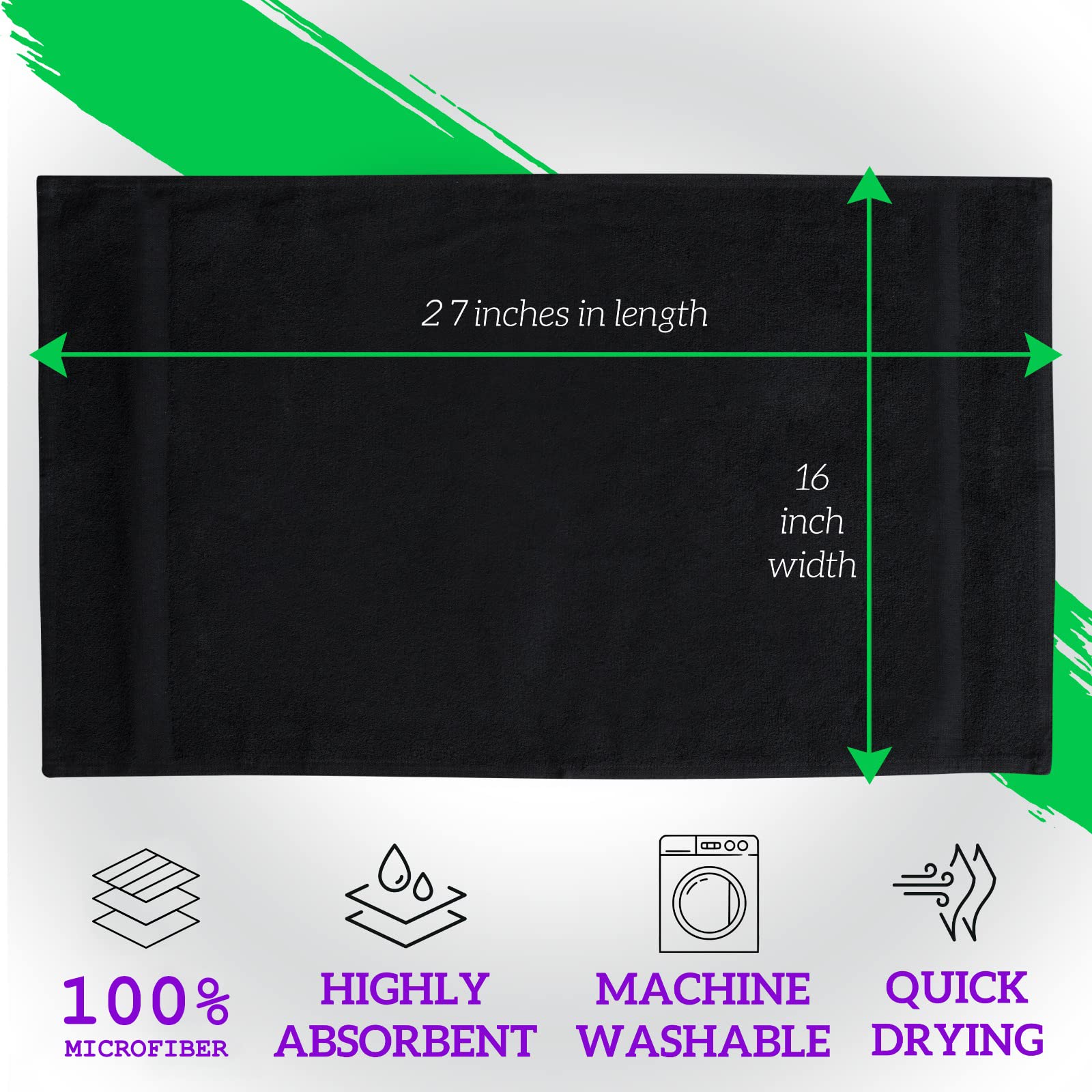 GREEN LIFESTYLE bulk towel set ideal for gym use.