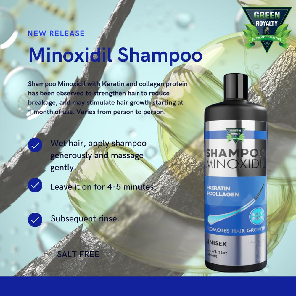 green royalty minoxidil shampoo 32oz bottle size