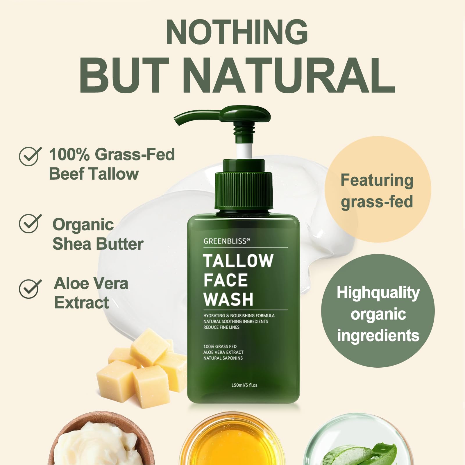 GreenBliss Organic oils infusion bottle suggests soothing aroma and skin-softening benefits