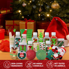 Green Canyon Spa Advent Calendar 2025 raspberry fragrance closeup enhances seasonal pampering