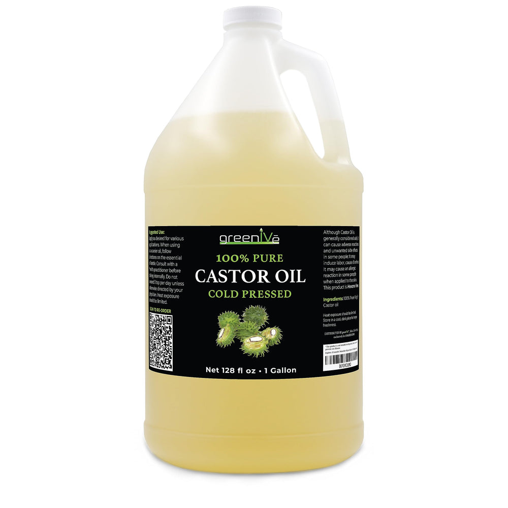GreenIVe Castor Oil eyelash-application focus highlights potential lash conditioning and growth.