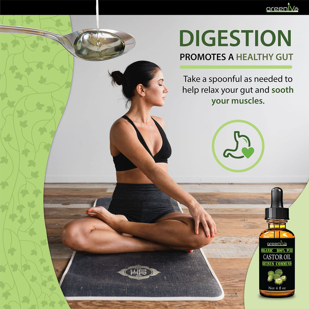 GreenIVe Castor Oil skin-moisturizer features deep hydration and quick absorption.