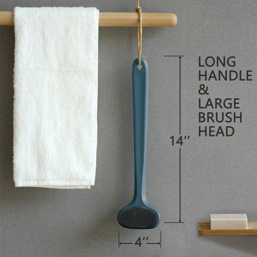 Greenrain bath brush with ergonomic grip for comfortable, secure use.