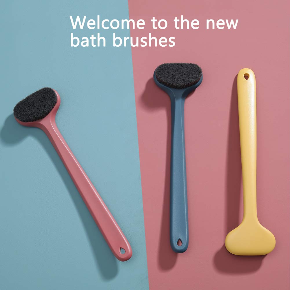 Greenrain upgraded bath body brush 14-inch length for full-body exfoliation.