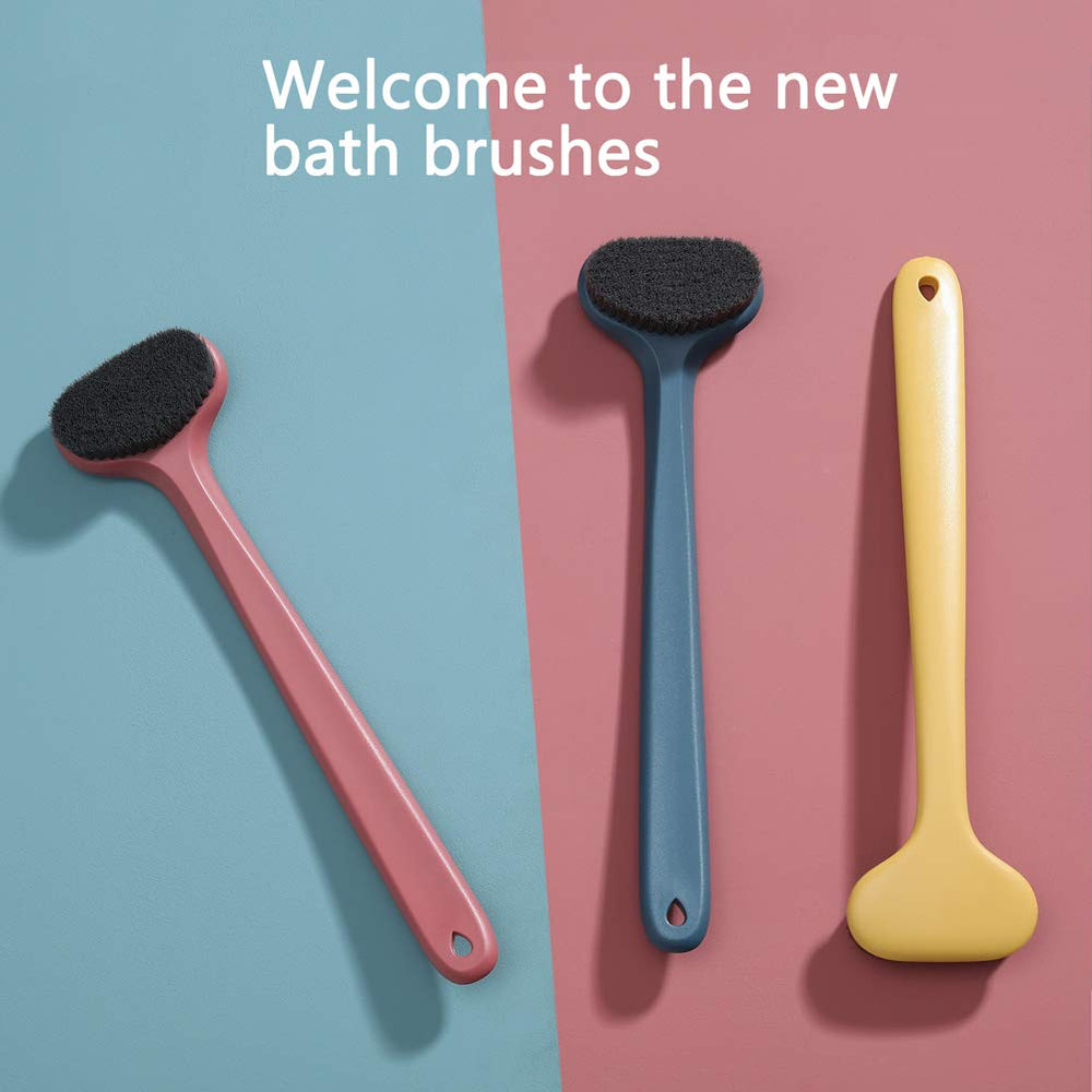 Greenrain upgraded bath body brush 14-inch length for full-body exfoliation.