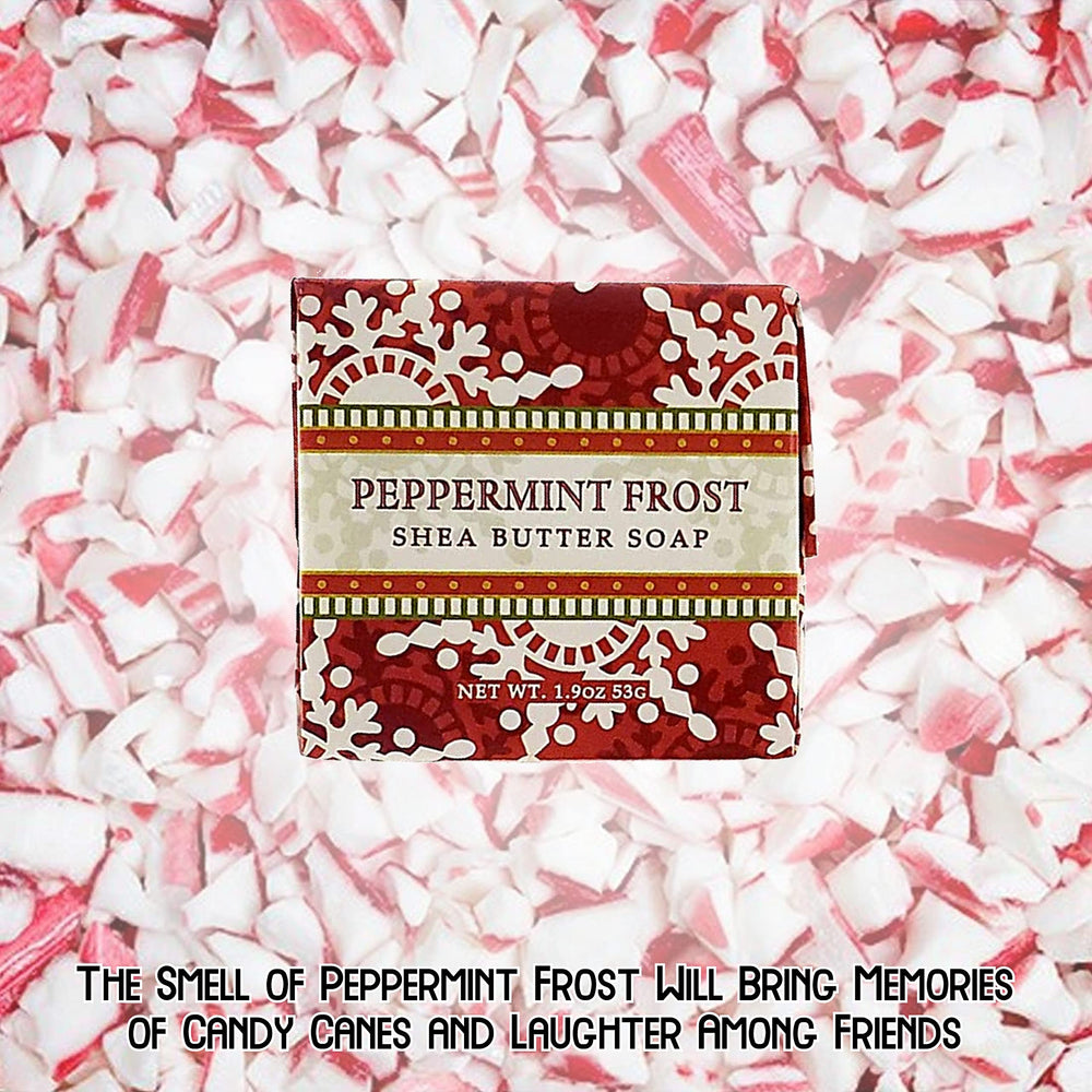 Greenwich Bay Fresh Holly soap bar with strong sweet aroma for winter showers.
