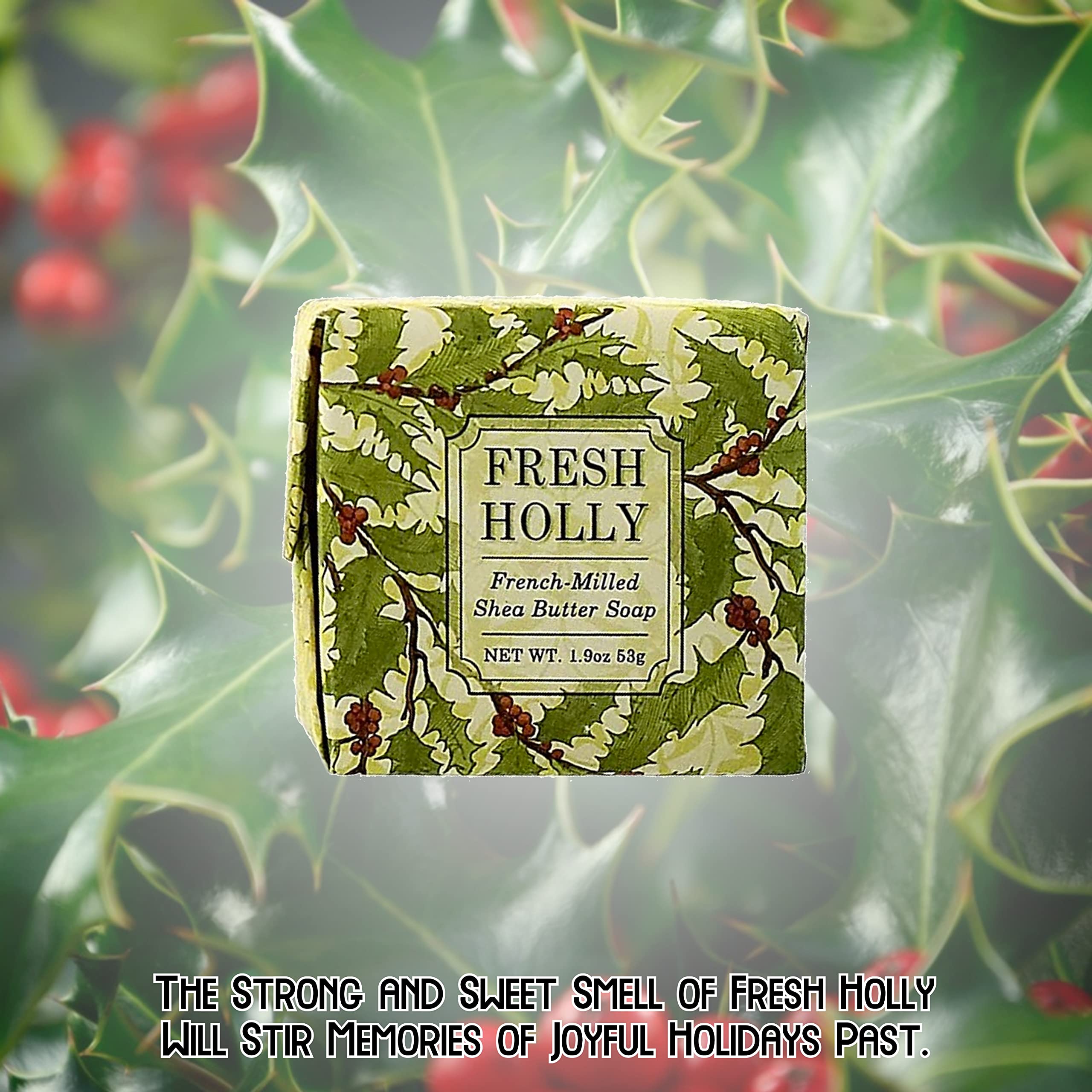 Greenwich Bay Mistletoe and Winter Garden soaps evoke piney and garden notes for cozy moments.