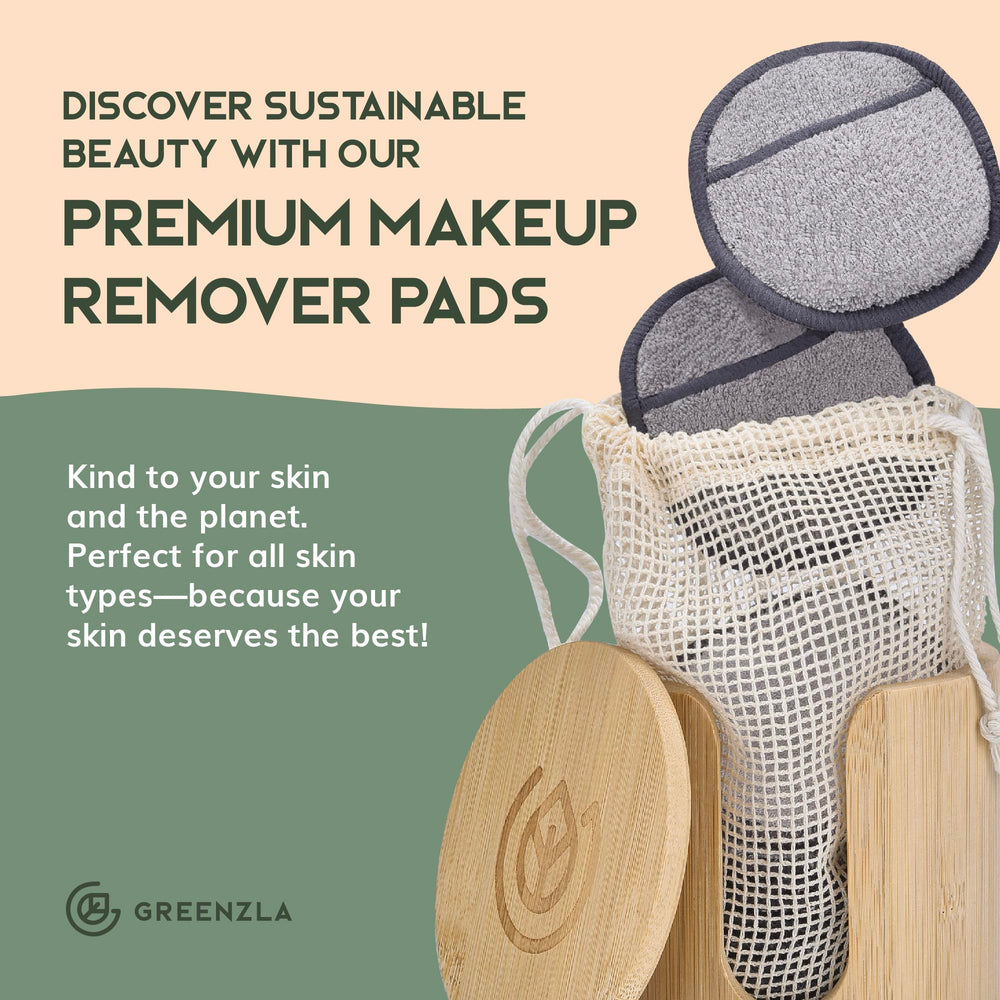 Greenzla bamboo storage holder keeping pads organized and within reach