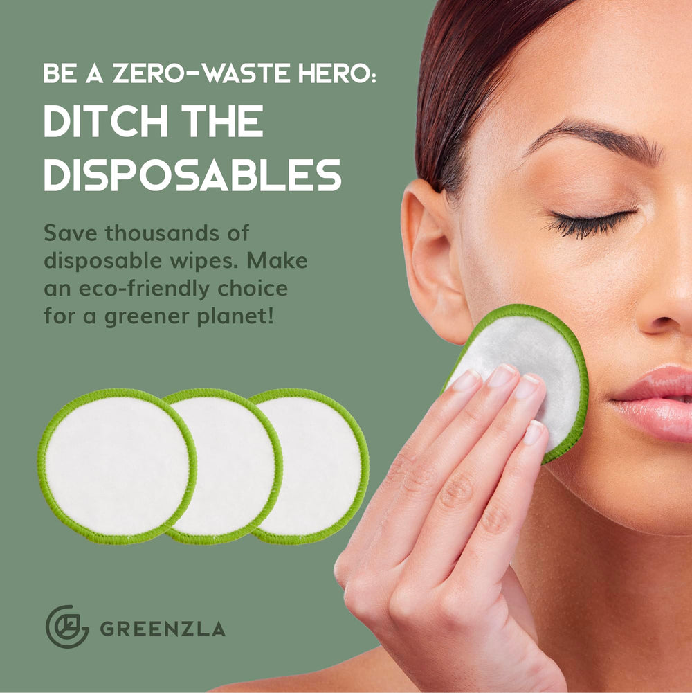 Greenzla round storage box safely stores pads between uses.
