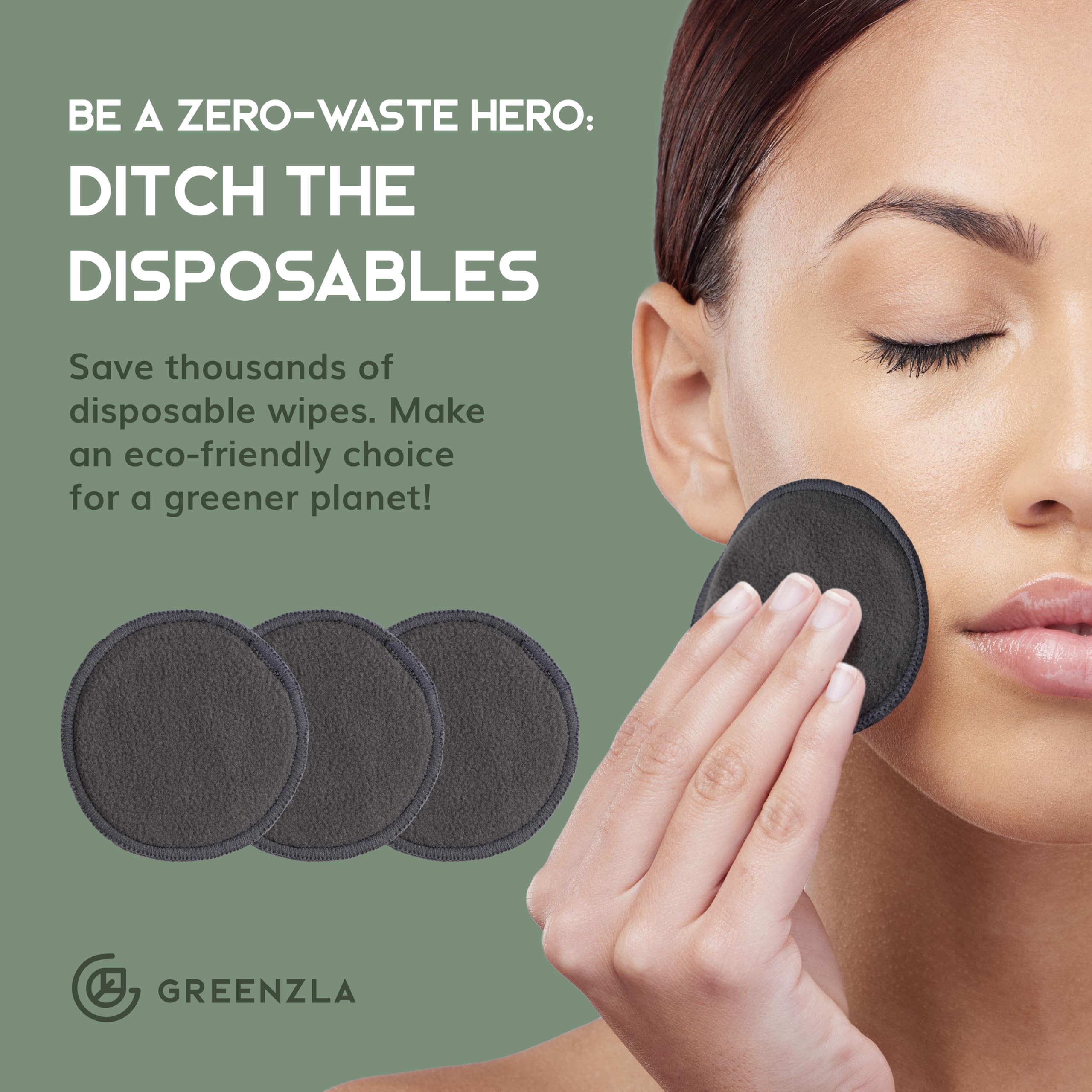 Greenzla travel cotton pouch on the go highlights portable skincare storage.