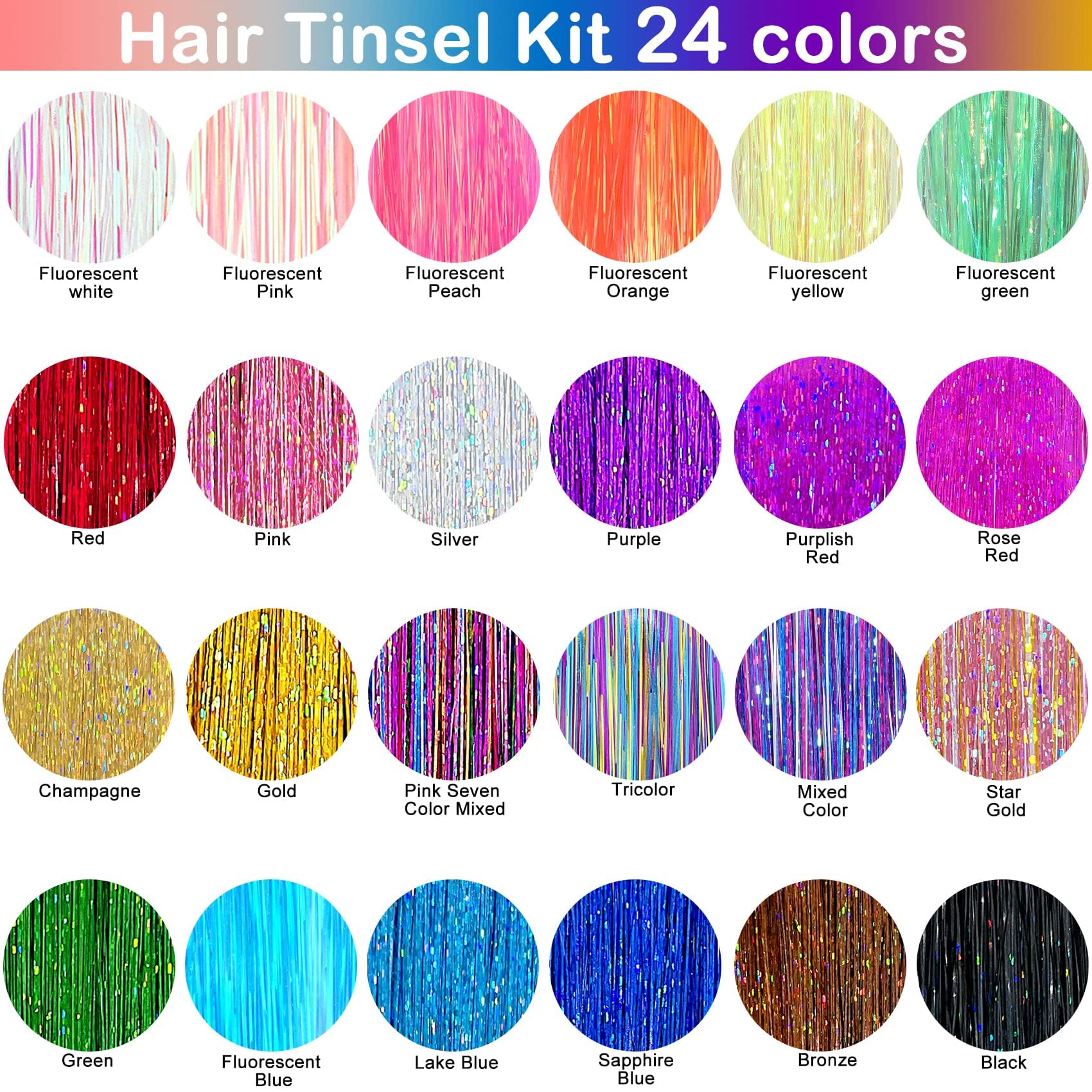 GrennMauler 48 inch hair tinsel length lets you customize strand length for styles.