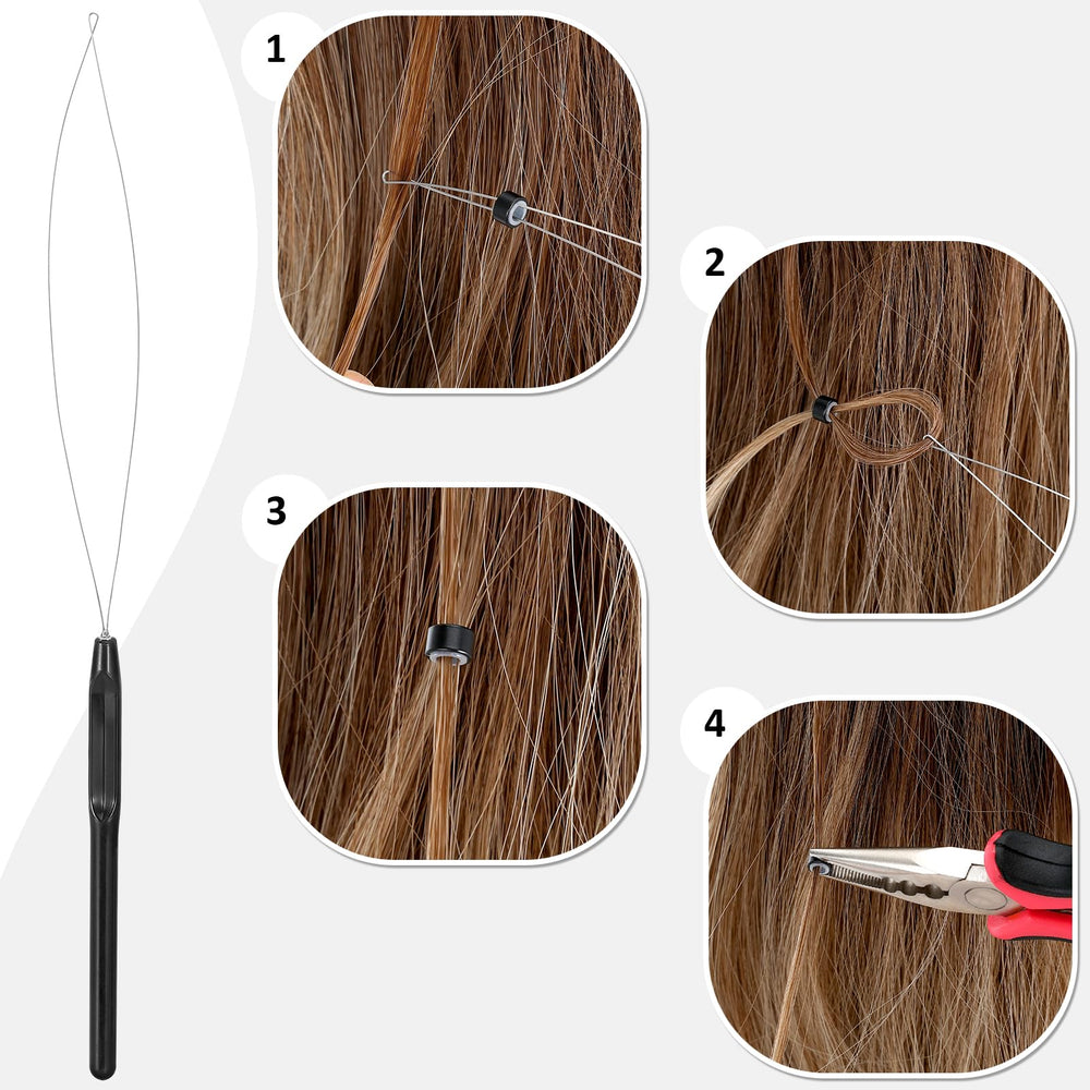 GrennMauler crochet hook and threader for quick, neat bead threading