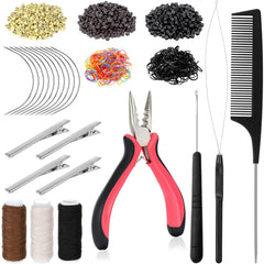 GrennMauler hair extension tools kit contents for easy setup and styling