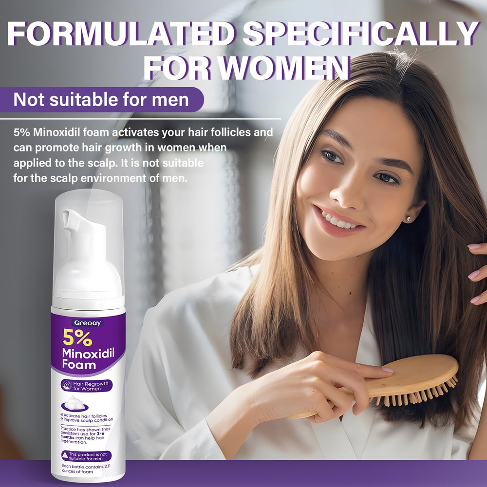 Greoay hair strands show added volume shine