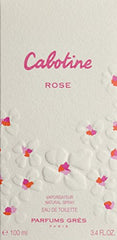 Close-up of Gres Cabotine Rose EDT cap showing refined gifting-ready packaging