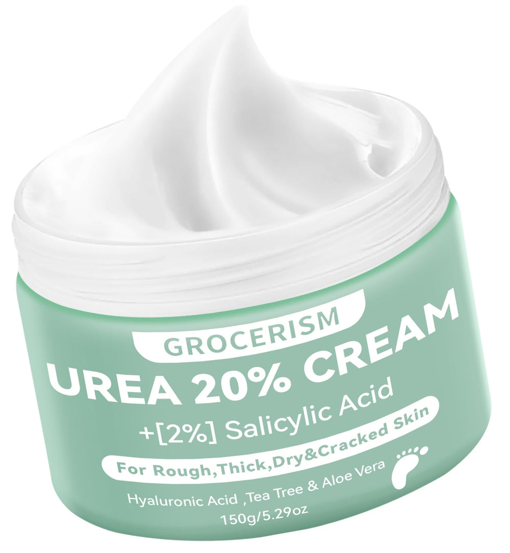 Grocerism Urea Cream 20% packaging 150g for convenient daily use.