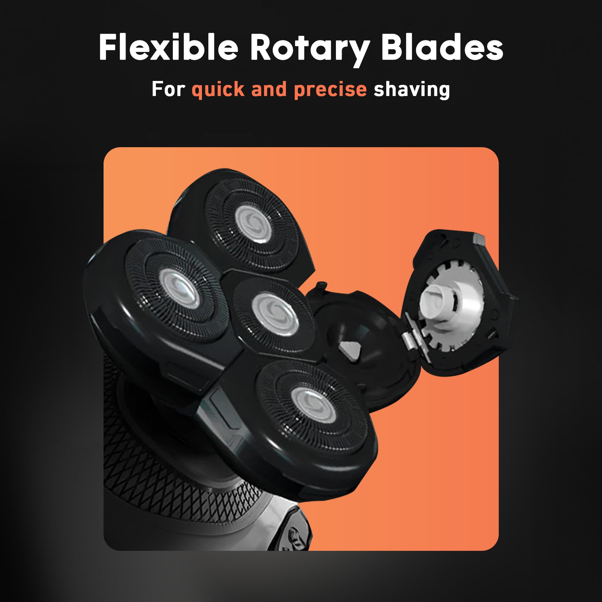 Groomie BaldiePro easy-clean rinse feature for mess-free maintenance.