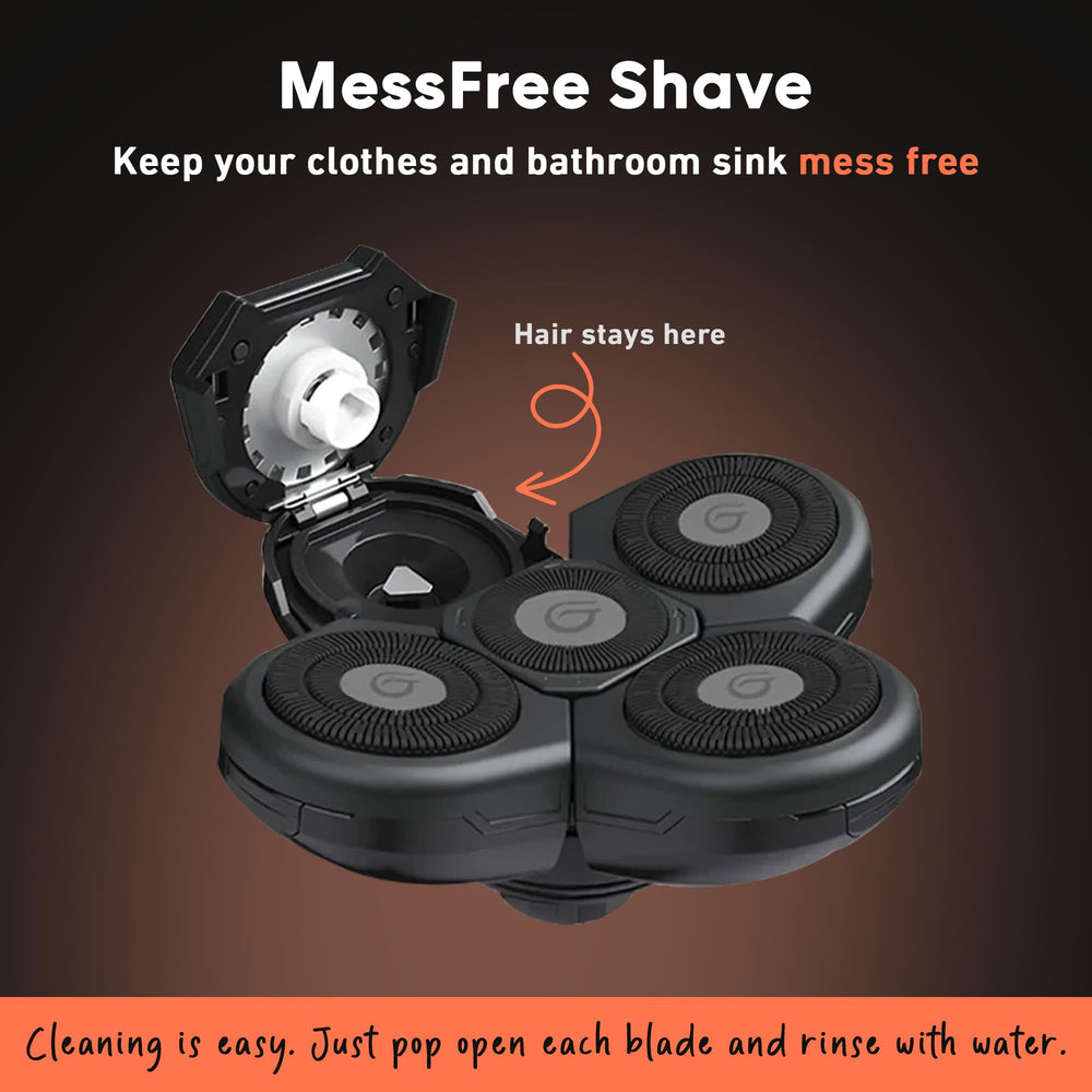 Groomie BaldiePro long-lasting shaves up to 60 uses.