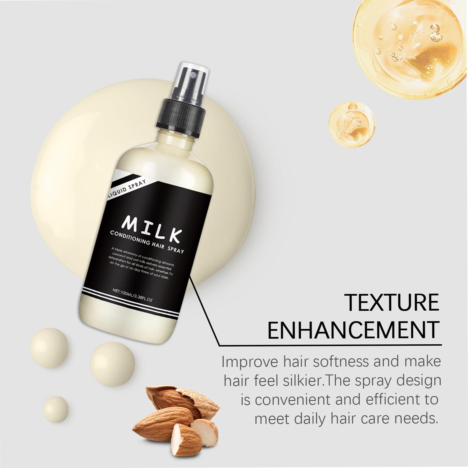 Grospe conditioner primer spray improves dry frizzy hair