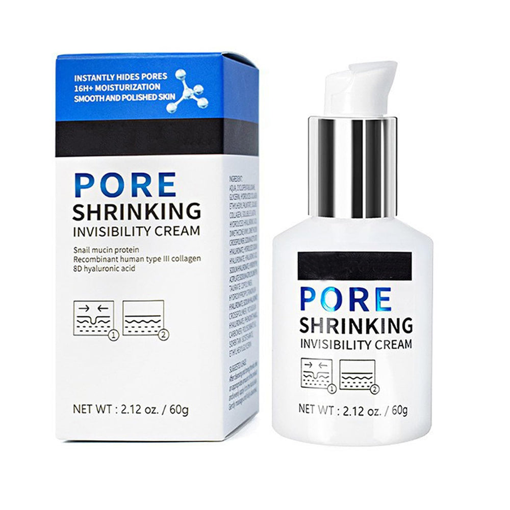 Grospe Pore Invisible Cream tube closeup highlighting pore refinement and hydration.