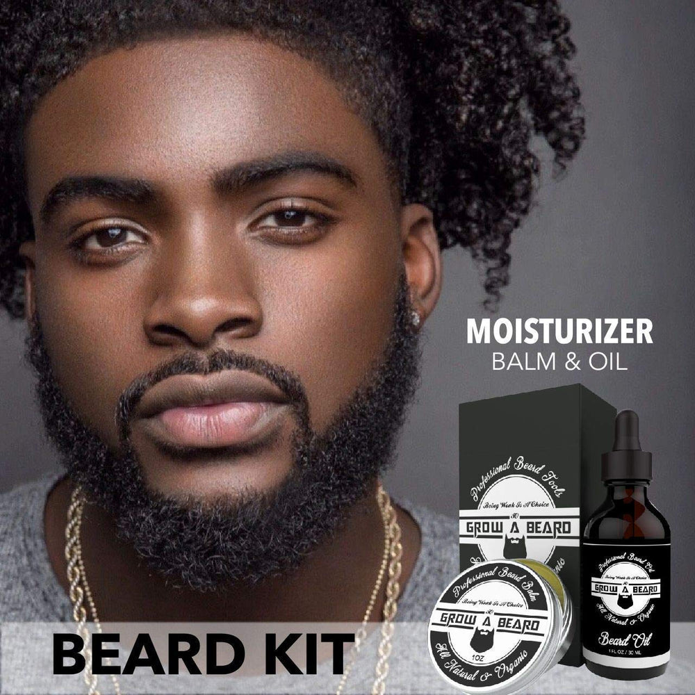 Grow Alpha beard balm tin provides soft hold and natural shine.