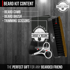 Grow Alpha Beard dual-action wood comb untangles knots smoothly