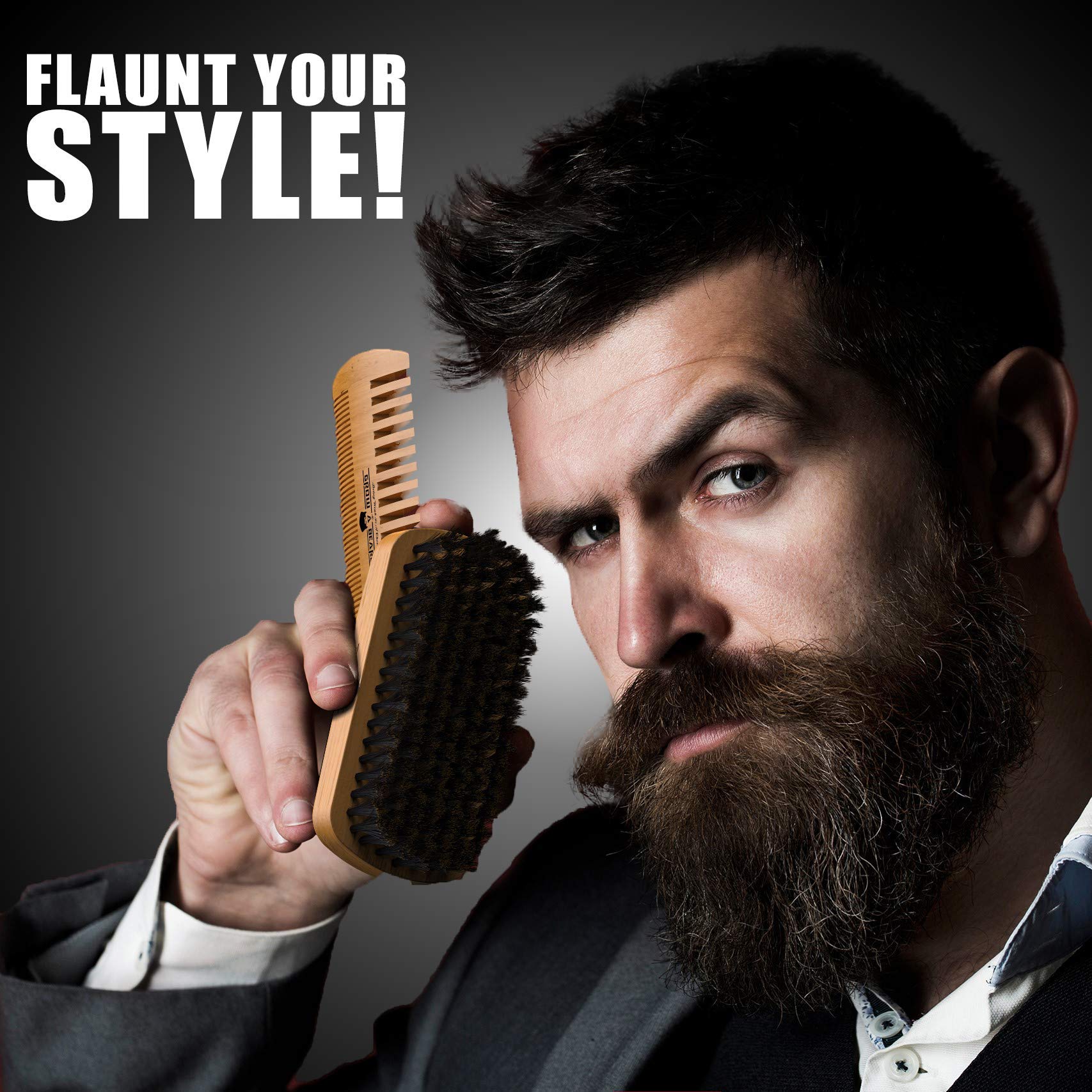Grow Alpha Beard conditioner and shampoo duo cleansing and softening beard.