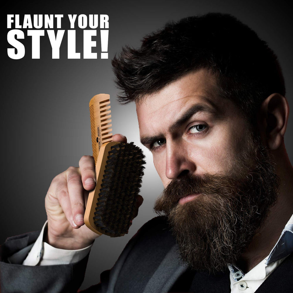 Grow Alpha Beard conditioner and shampoo duo cleansing and softening beard.