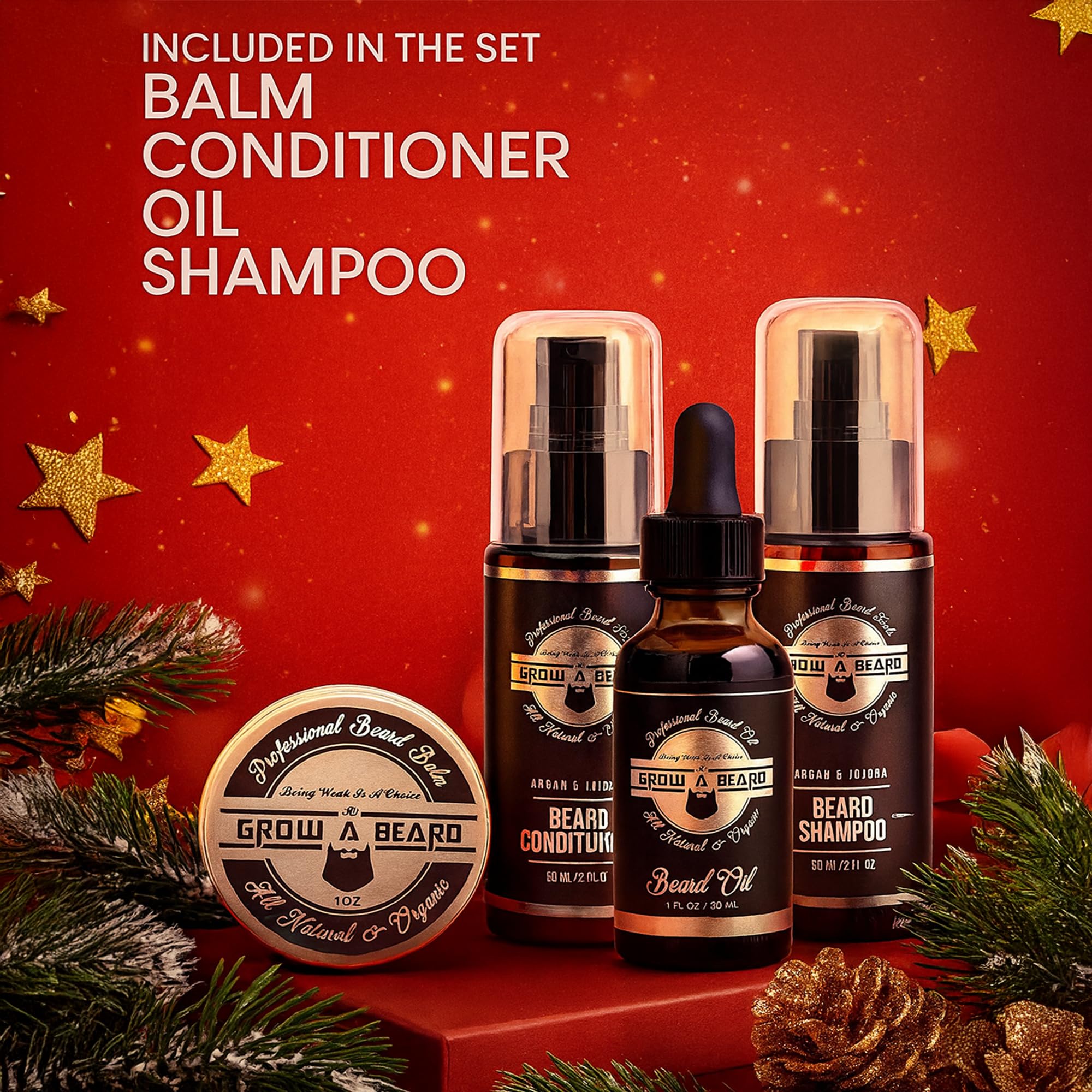 Grow Alpha beard conditioner visual: softness and manageability for daily styling.
