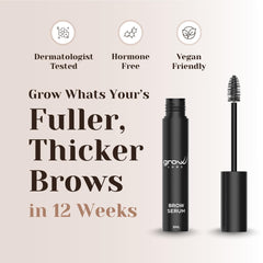 Grow Labs Eyebrow Growth Serum absorbs quickly into skin with a non-greasy finish.