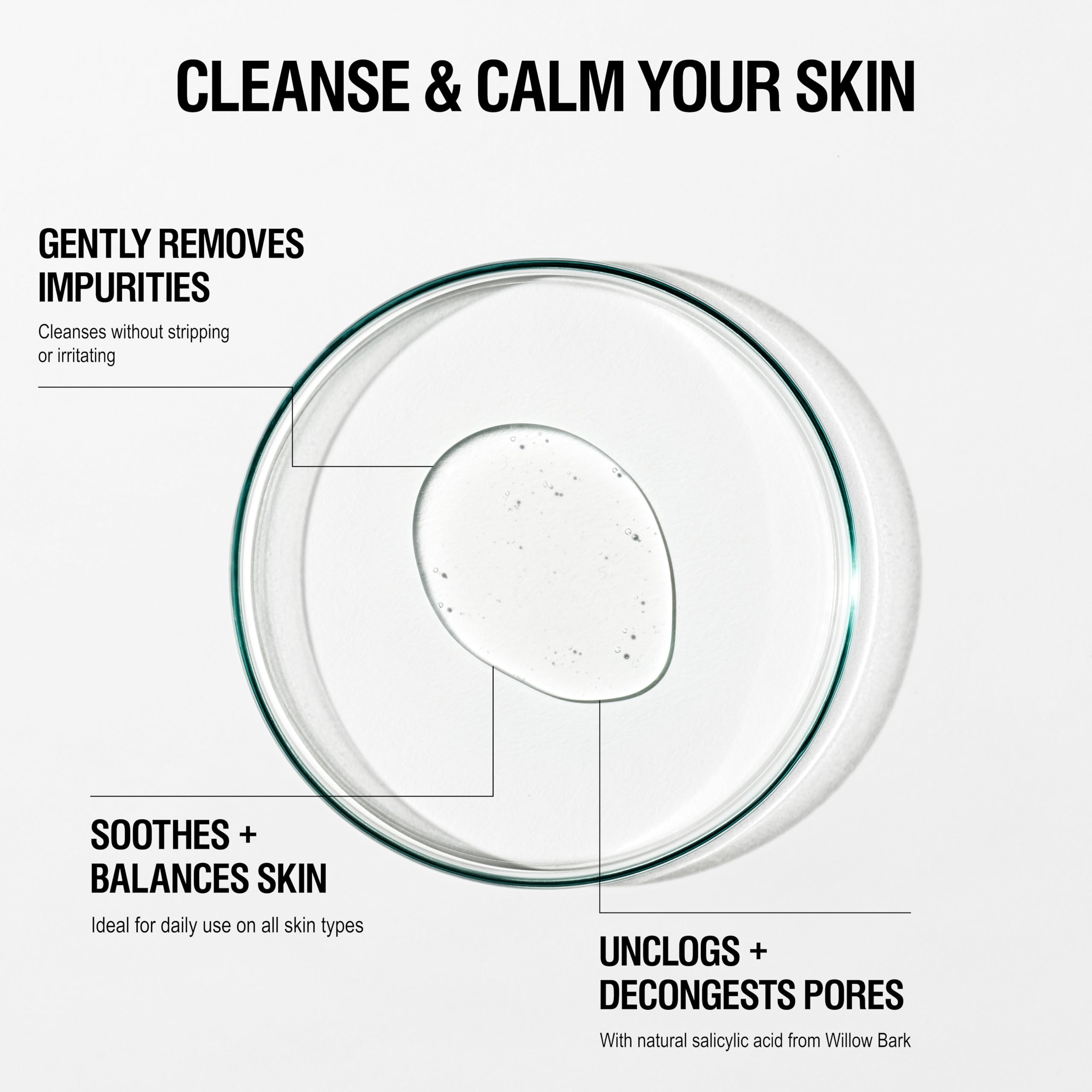 Grown Alchemist Gentle Gel Cleanser foam texture demonstrating gentle cleansing without stripping