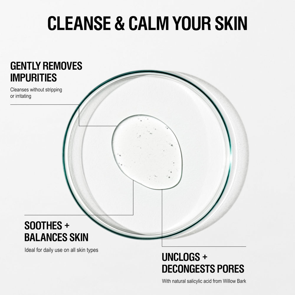Grown Alchemist Gentle Gel Cleanser foam texture demonstrating gentle cleansing without stripping