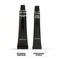 Grown Alchemist holiday gift-set illustration highlights a pampering skincare duo.