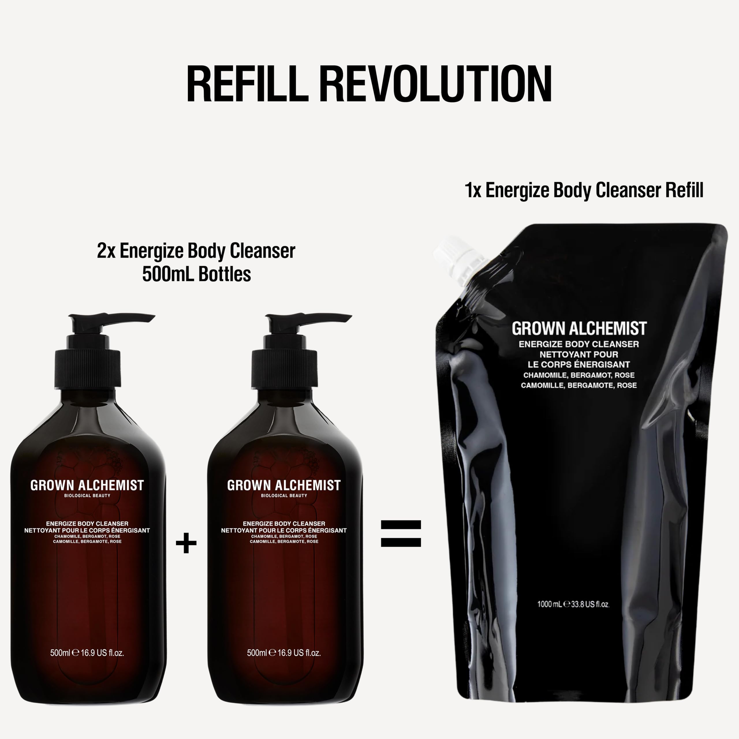 Grown Alchemist Invigorate Hand Wash Refill bathroom sink setup elevates everyday routine