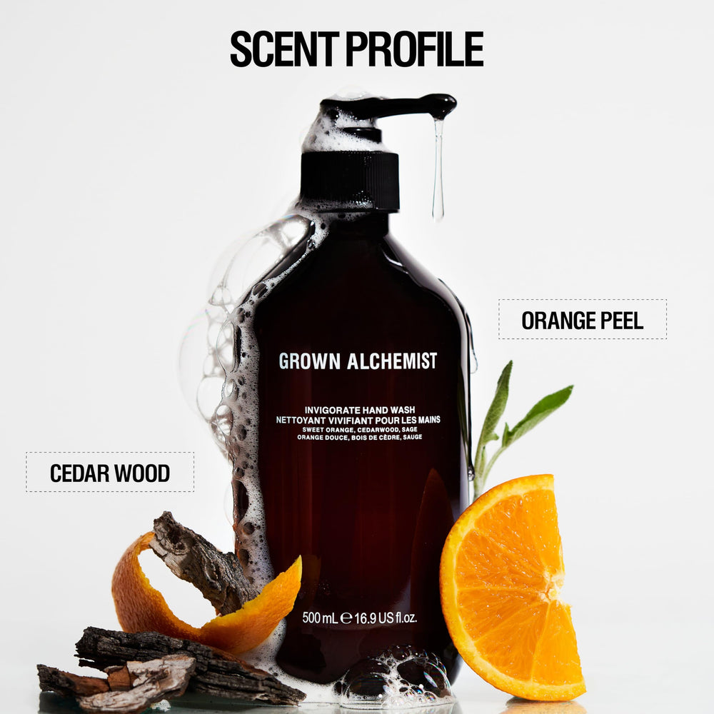 Grown Alchemist Invigorate Hand Wash Refill kitchen sink use for daily cleansing