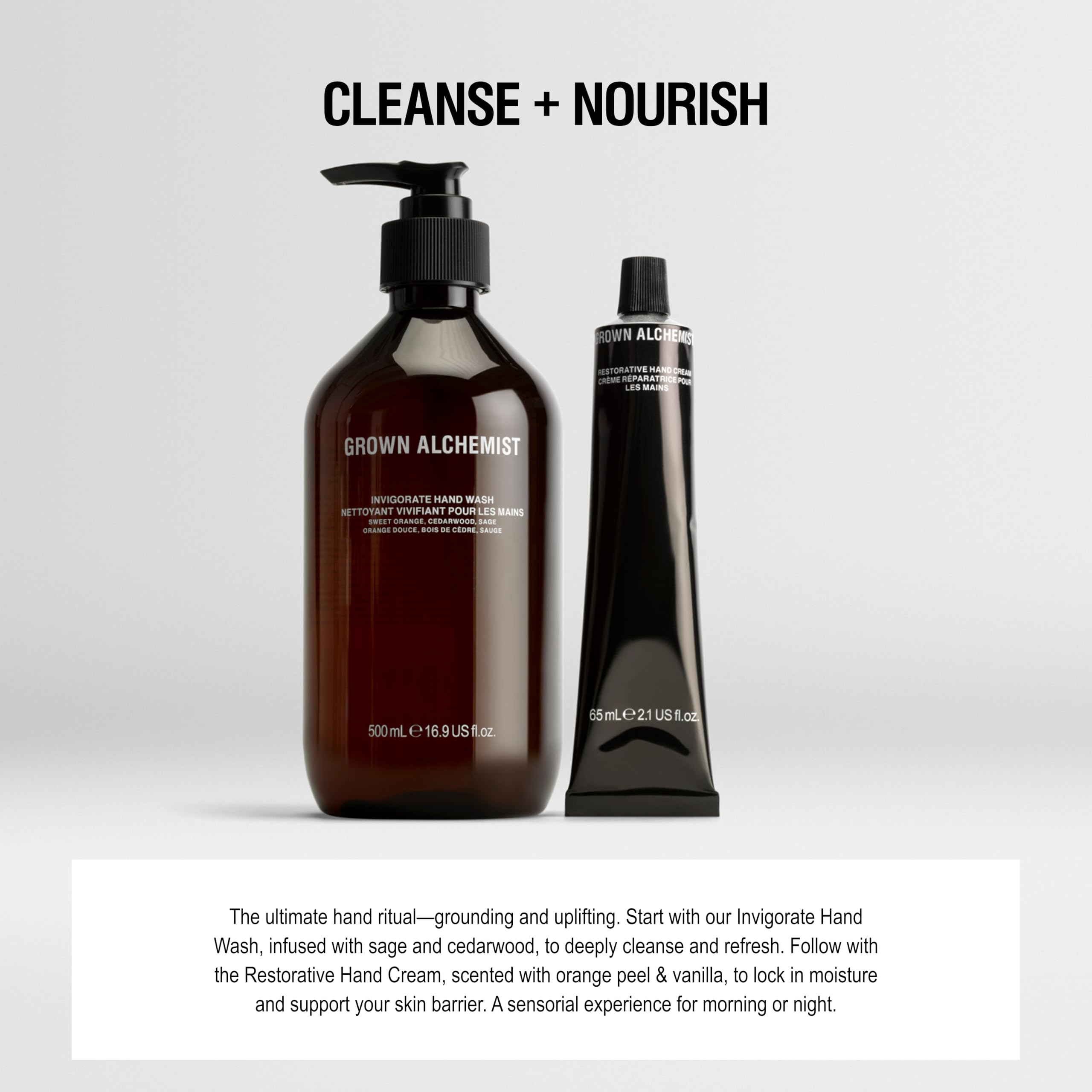 Grown Alchemist hand cream used daily during tasks