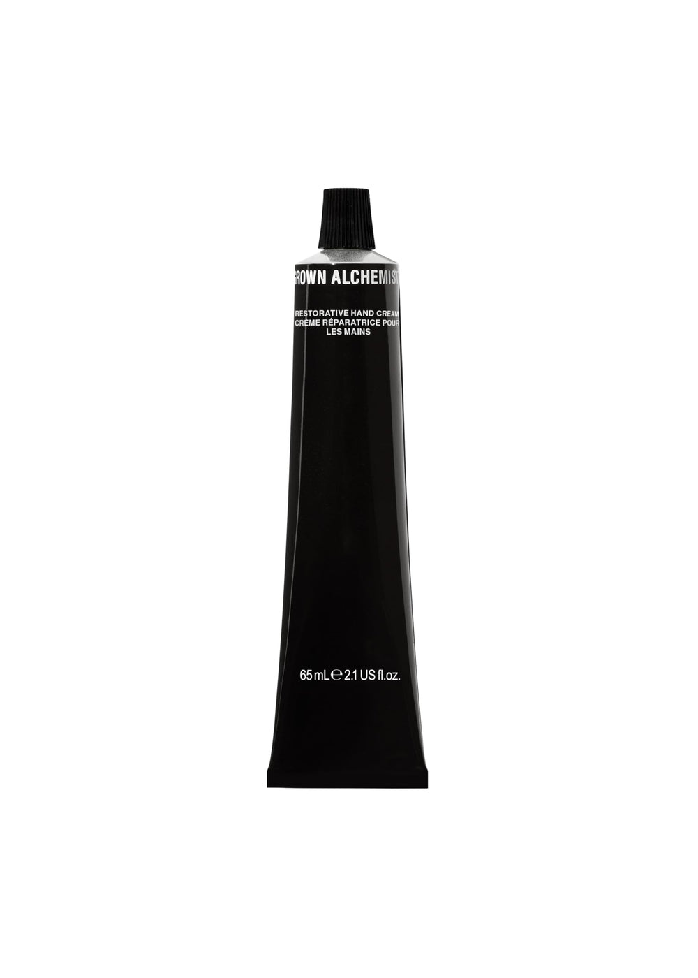 Grown Alchemist Restorative Hand Cream packaging signals premium 65ml size
