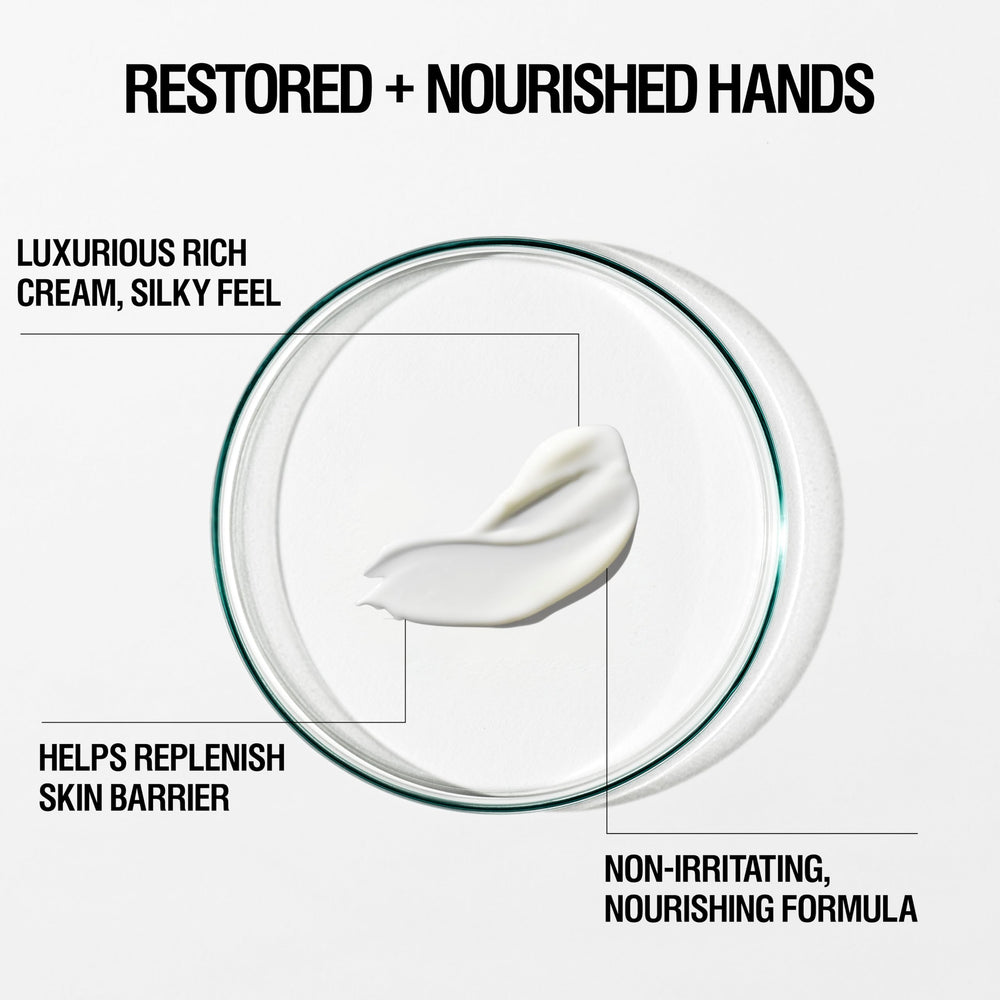 Grown Alchemist Restorative Hand Cream pump bottle enables easy application