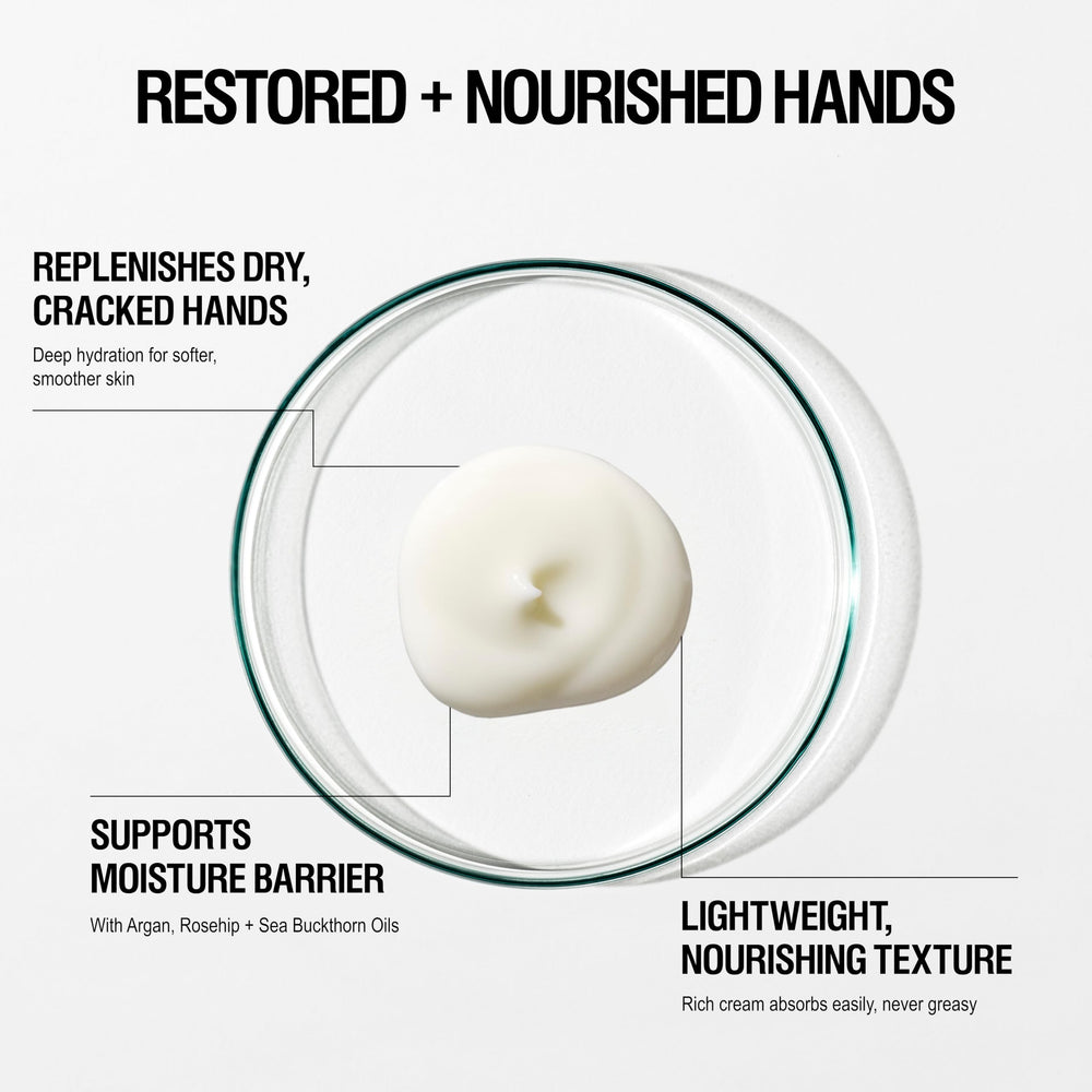 Grown Alchemist hand cream with argan oil focuses on deep hydration.