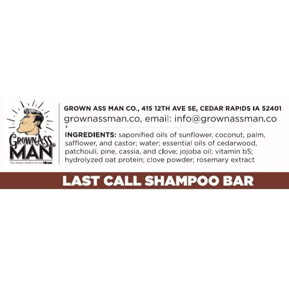 Grown Ass Man Co 4oz bar product shot conveys longevity and value.